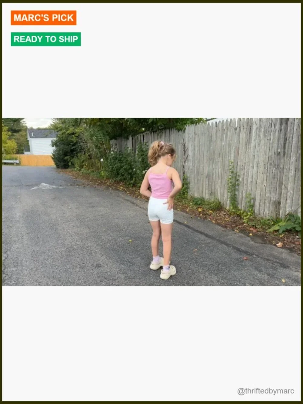 Kids High Waisted Athletic Workout Bike Shorts Compression Sport Dance Yoga